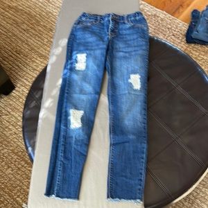 Girls cat and Jack size 12 Jegging with embroidery inserts